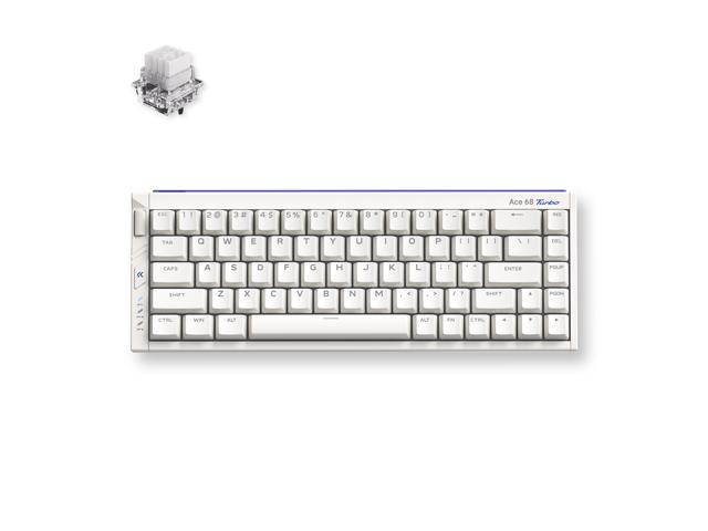 MCHOSE Ace68 Turbo 65% Aluminum Hall Effect Magnetic Switch Keyboard, 16K Polling, Wired - Nova White