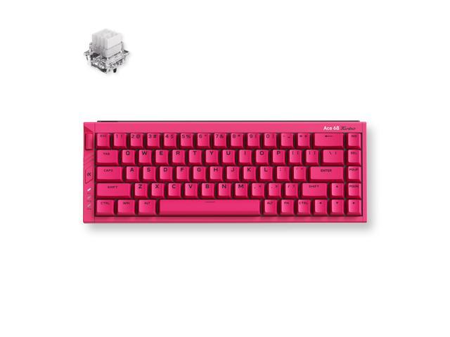 MCHOSE Ace68 Turbo 65% Aluminum Hall Effect Magnetic Switch Keyboard, 16K Polling, Wired - Berry Red