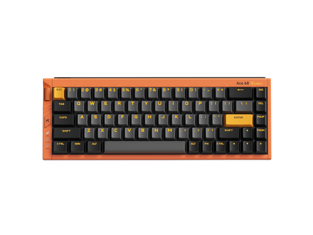 MCHOSE Ace68 Turbo 65% Aluminum Hall Effect Magnetic Switch Keyboard, 16K Polling, Wired - Galaxy Orange
