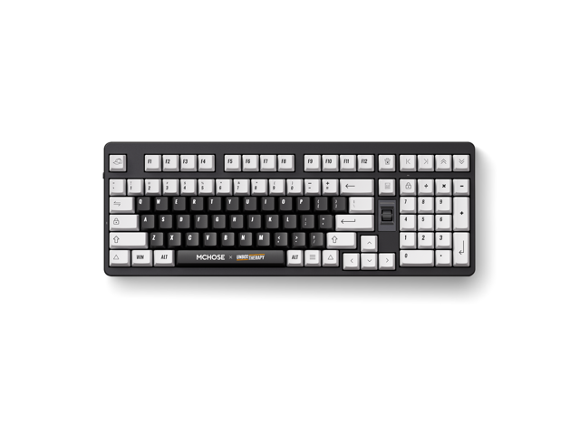 MCHOSE x Unbox Therapy UT98 98% Tri-Mode Wireless Gasket Mount Mechanical Keyboard, 10000mAh Battery - Classic Therapy (Silent)