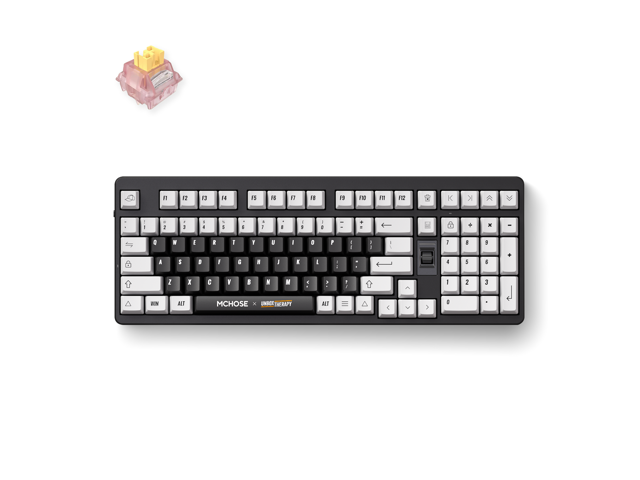 MCHOSE x Unbox Therapy UT98 98% Tri-Mode Wireless Gasket Mount Mechanical Keyboard, 10000mAh Battery - Classic Therapy (Silent)