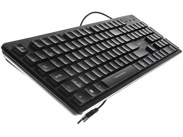 BlueDiamond Connect Backlit 37394 Black Wired Slimline USB Keyboard