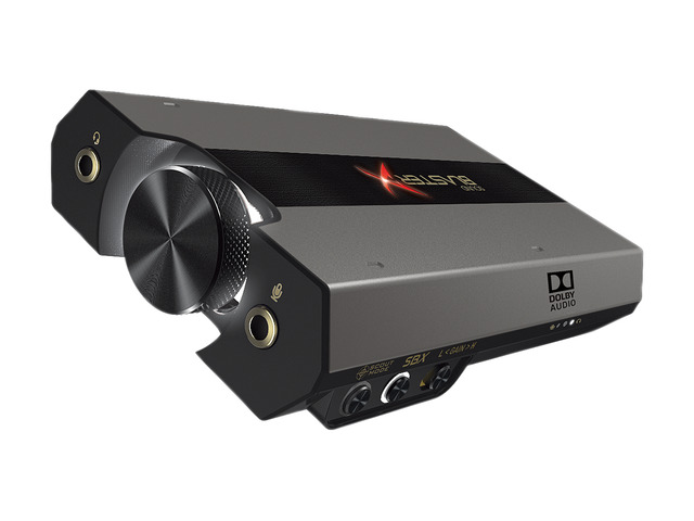 Creative Sound BlasterX G6 USB-C Hi-Res Gaming DAC and Sound Card with Xamp Headphone Bi-Amplifier for PC, PS5, Xbox and Nintendo Switch
