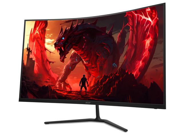 Acer Nitro 32' (31.5' viewable) WQHD 2K 1440P 180hz with AMD FreeSync 1ms 1000R Curved Gaming Computer Monitor ED323QU P1bmiipx