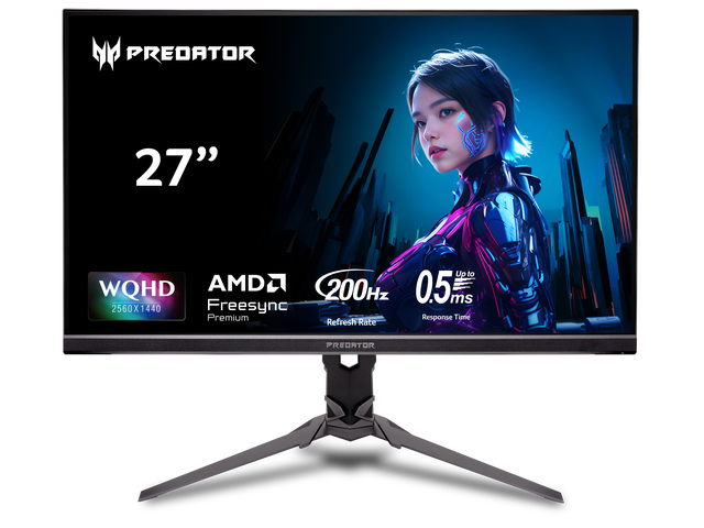 Acer Predator XB273U X1bmiiprx 27' WQHD Gaming Monitor 200Hz 0.5ms Response Time