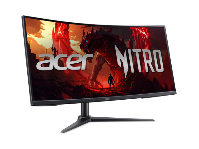 Acer Nitro 34' QHD 2K 1440P 240Hz with AMD FreeSync Premium (AMD Adaptive Sync) Gaming Computer Monitor XZ340CUR W0BMIIPHX