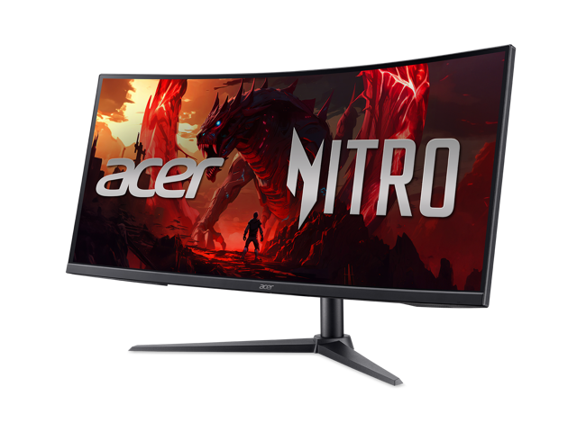 Acer Nitro 34' QHD 2K 1440P 240Hz with AMD FreeSync Premium (AMD Adaptive Sync) Gaming Computer Monitor XZ340CUR W0BMIIPHX