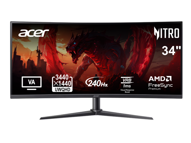 Acer Nitro XZ340CUR 34" Ultrawide Gaming Monitor