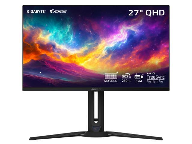 GIGABYTE - AORUS FO27Q3 - 27' QD OLED Gaming Monitor - QHD 2560x1440 - 360Hz - 0.03ms GTG - AMD FreeSync Premium Pro - Type C KVM - HDMI, DP, Type...