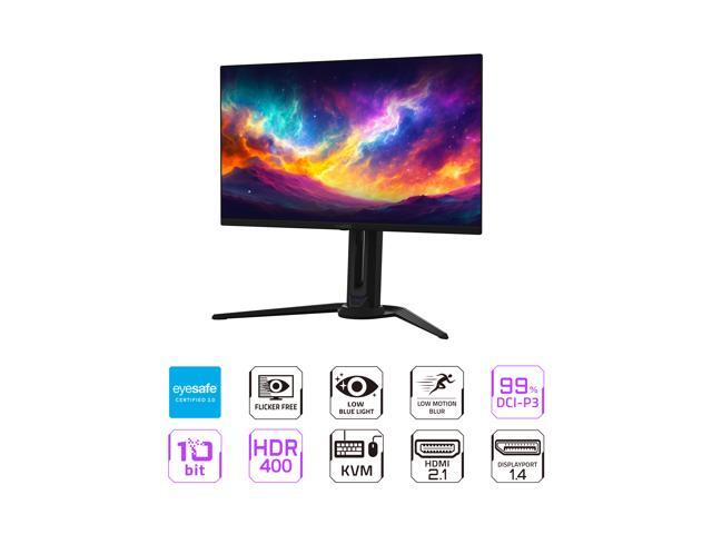 GIGABYTE - AORUS FO27Q3 27" QD OLED QHD 360Hz FreeSync Premium Pro Gaming Monitor with HDR (HDMI, DisplayPort, Type C) - Black - image 3