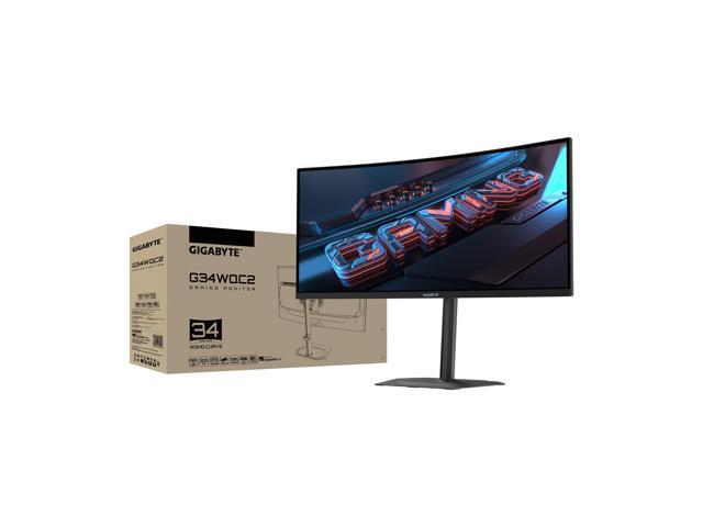 GIGABYTE - G34WQC2 - 34" VA Curved Gaming Monitor - Black - image 8