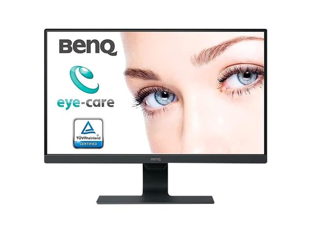 BenQ GW2480 24' FHD 1920 x 1080 VGA HDMI DisplayPort Flicker-Free Technology Built-in Speakers Slim Bezel Design IPS Eye-care Monitor