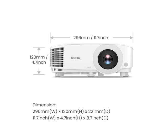 BenQ - TH575 1080p DLP Gaming Projector, 3800 Lumens, Enhanced Game Mode, Low Input Lag - White - image 9