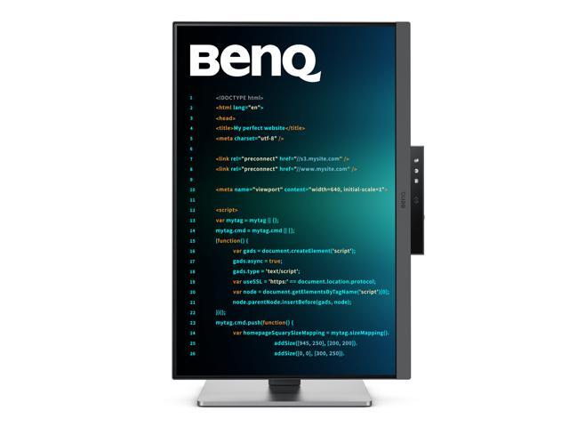 BenQ - RD240Q 24.1” IPS LED 16:10 WQXGA Advanced Coding Mode Programming Monitor (HDMI/DP/USB-C 90W) - Metallic Gray - image 8
