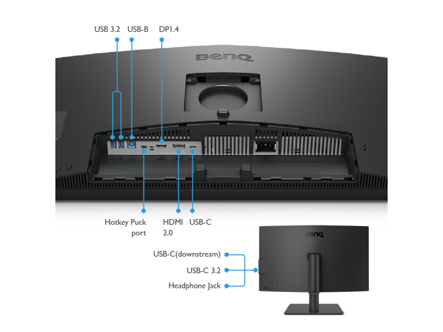 BenQ - AQCOLOR PD2706U Designer 27" IPS LED 4K UHD 95% P3 HDR400 Monitor (HDMI/DP/USB-C 90W) - Metallic gray - image 12