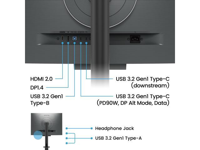 BenQ - RD280UA 28.2” IPS LED 3:2 4K+ Advanced Coding Mode Programming Monitor with Backlight (HDMI/DP/USB-C 90W) - Metallic gray - image 12