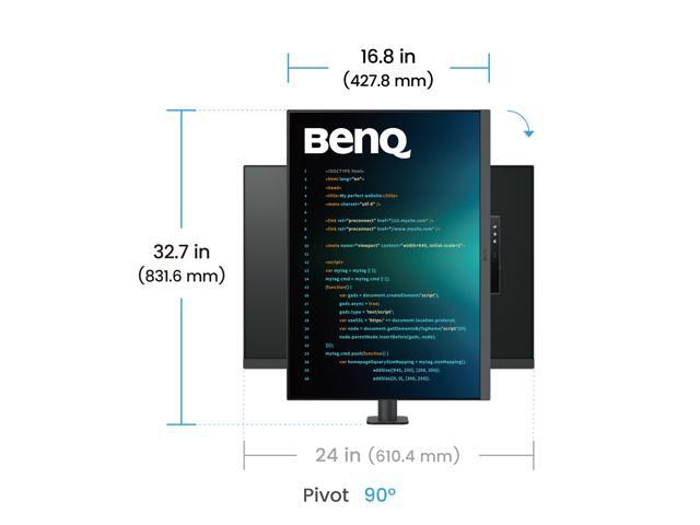 BenQ - RD280UA 28.2” IPS LED 3:2 4K+ Advanced Coding Mode Programming Monitor with Backlight (HDMI/DP/USB-C 90W) - Metallic gray - image 9
