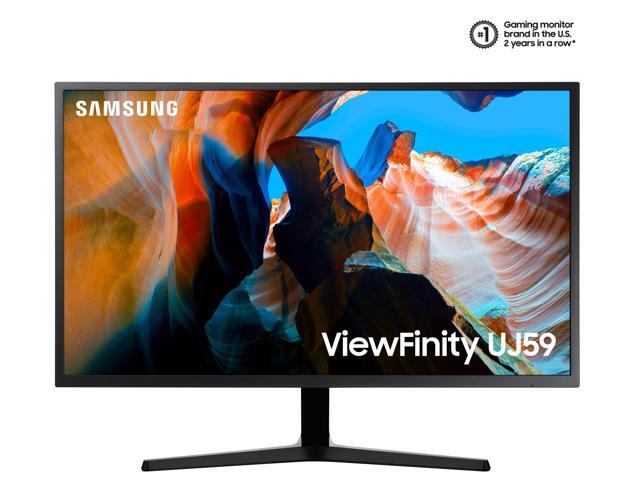 Samsung - 32” ViewFinity UJ590 UHD Monitor - Dark Gray/Blue - image 4