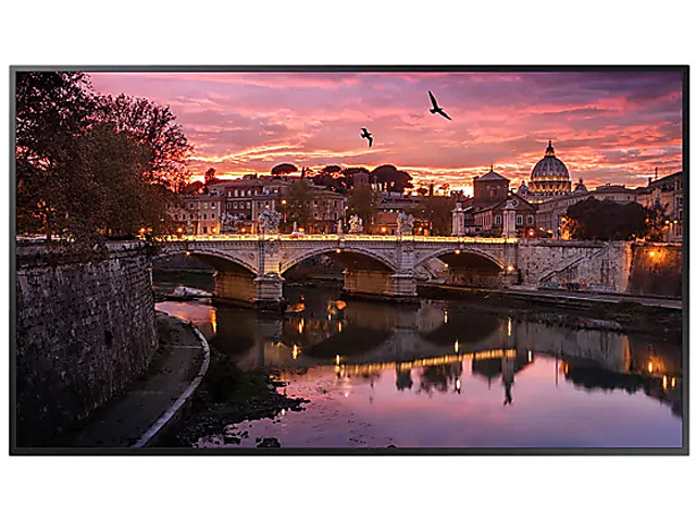 Samsung QB75R 75' Edge-Lit 4K Ultra HD Commercial LCD Display (Cisco Certified Compatible), 350nit, Tizen 4.0, WiFi, BT, Speaker,...