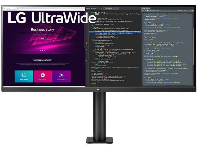 LG UltraWide 34WN780-B 34' UWQHD 3440 x 1440 (2K) 75 Hz HDMI, DisplayPort, USB, Audio FreeSync (AMD Adaptive Sync) Built-in Speakers IPS Monitor