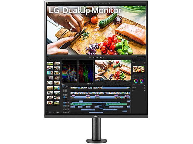 LG 28MQ780-B 28' (27.6' Viewable) SDQHD 2560 x 2880 60 Hz Built-in Speakers Flat Panel 16:18 DualUp Monitor with Ergo Stand and USB Type-C