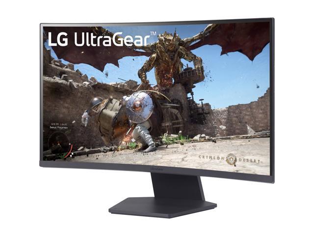 LG Ultragear 27' QHD (2560x1440) Curved Gaming Monitor,180Hz 1ms 1000R AMD FreeSync Monitor with HDR10,Black, 27GS60QX-B