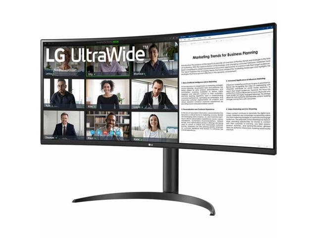 LG - UltraWide 34" VA Curved WQHD 100Hz Monitor with HDR 10 (HDMI, DisplayPort, USB-C) - Black - image 6