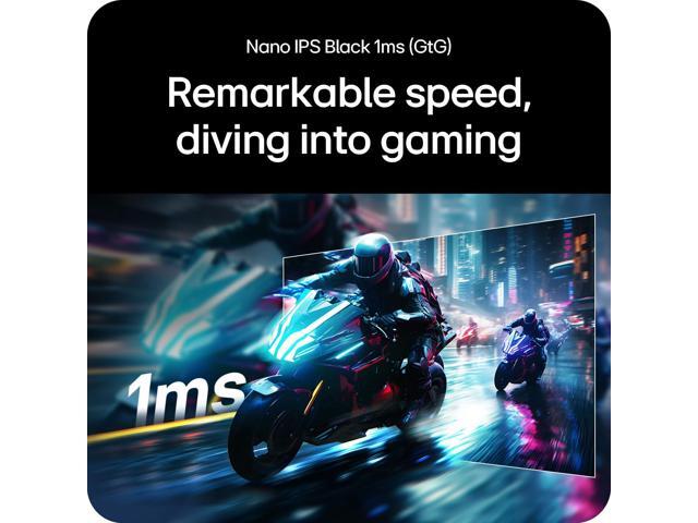 LG - UltraGear 27" IPS Dual Mode (4K UHD 240Hz or FHD 480Hz) 1ms G-Sync Gaming Monitor with DisplayHDR 600 (DisplayPort 2.1) - Black - image 5