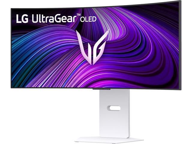 LG UltraGear 34' WQHD 2K 1440P 240Hz FreeSync Premium & G-Sync Compatible 0.03ms HDR400 USB-C Built-in Speakers white Curved Gaming Computer...