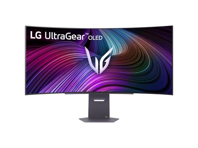 LG 45' 240 Hz OLED QHD Gaming Monitor 0.03ms (GtG at Faster) FreeSync Premium & G-Sync Compatible DCI-P3 98.5% (CIE1976) Curved UltraGear 45GX90SA-B