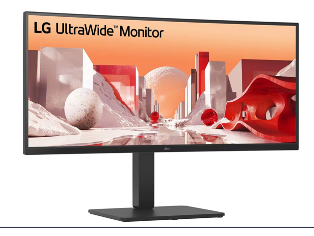 LG 34' UltraWide QHD Curved IPS Monitor with USB Type-C 34BA75QE-B