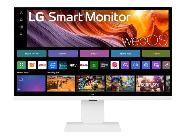 LG 32U830SA-W 31.5" 4K UHD IPS Smart Monitor with webOS, USB-C 65W, ThinQ Home Dashboard, AirPlay 2, Bluetooth, Streaming Apps, Remote Work Ready,...