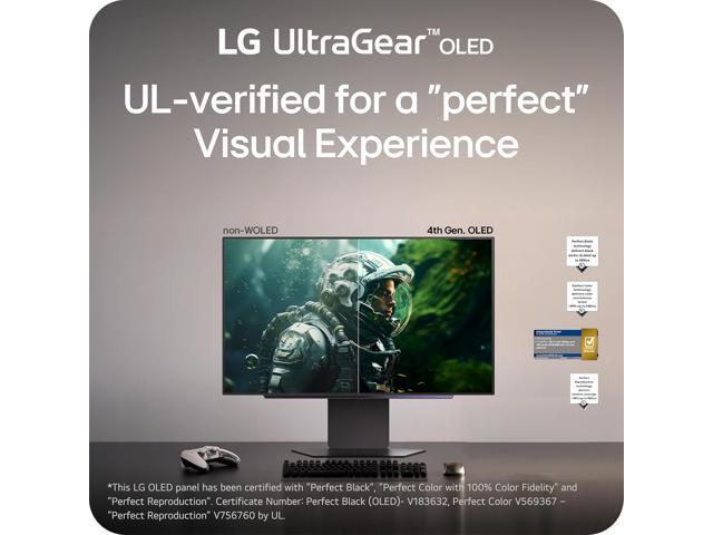 LG - UltraGear 27" OLED QHD 280Hz 0.03ms G-Sync and FreeSync Premium Pro Gaming Monitor with HDR500 (HDMI x2, DP, USB-A) - Black - image 12