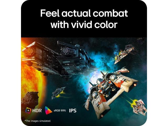 LG 27' 144 Hz (OC) IPS FHD Gaming Monitor FreeSync Premium Pro & G-Sync Compatible sRGB 99% (CIE1931) UltraGear 27G411A-B