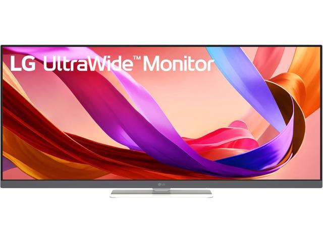 LG UltraWide 34 inch Full HD 100Hz IPS HDR400 USB-C Bulit-in Speakers White Computer Monitor with Height Adjustable, Swivel & Tilt Stand 34U530A-W