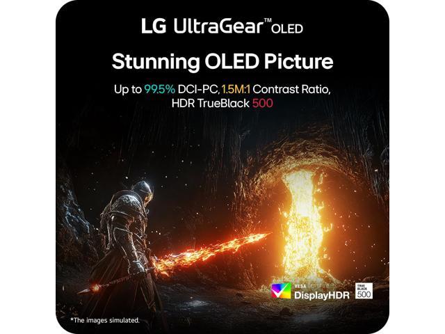 LG - UltraGear 27" OLED Dual Mode (QHD 540Hz, HD 720Hz) 0.02ms G-SYNC Compatible, AMD FreeSync Premium Pro Gaming Monitor - Black - image 8