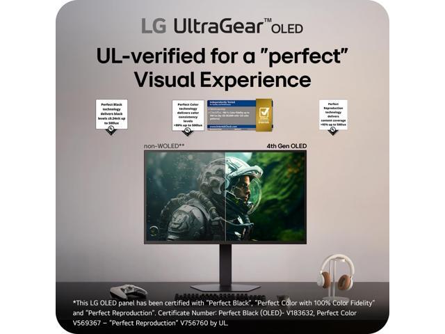 LG - UltraGear 27" OLED Dual Mode (QHD 540Hz, HD 720Hz) 0.02ms G-SYNC Compatible, AMD FreeSync Premium Pro Gaming Monitor - Black - image 10