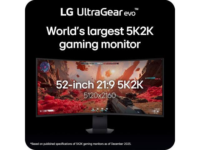 LG - 52" UltraGear evo G9 5K2K 240Hz 1ms FreeSync Premium Gaming Monitor with DisplayHDR 600 (HDMI 2.1, DP 2.1, USB-C) - Black - image 3