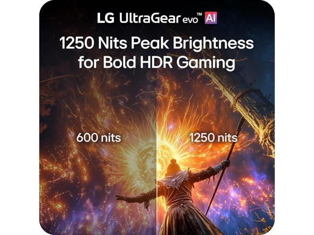 LG - UltraGear evo AI GM9 27" 5K2K IPS 165Hz 1ms G-SYNC FreeSync Premium Gaming Monitor with DisplayHDR1000 (HDMI, DP, USB-C) - Black - image 7