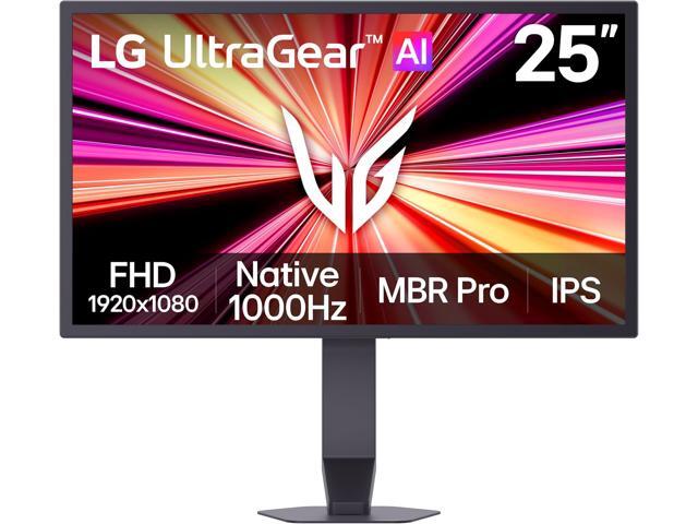 LG UltraGear G5 25' FHD (1920 x 1080) IPS Gaming Monitor, 1000Hz, 1ms (GtG), HDR10, NVIDIA G-SYNC Compatible, AMD FreeSync Premium, DisplayPort,...