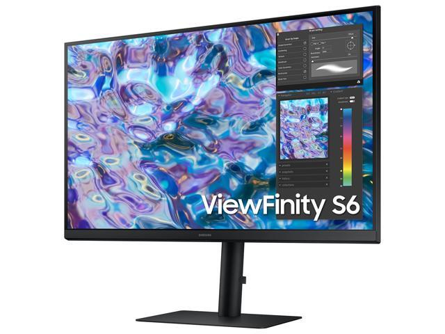 SAMSUNG ViewFinity LS27B610EQNXZA ViewFinity S6 27' QHD 2560 x 1440 (2K) Max 75 Hz HDMI, DisplayPort, Audio FreeSync (AMD Adaptive Sync) IPS Monitor