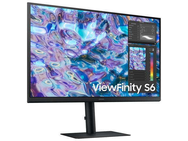 SAMSUNG ViewFinity LS27B610EQNXZA ViewFinity S6 27' QHD 2560 x 1440 (2K) Max 75 Hz HDMI, DisplayPort, Audio FreeSync (AMD Adaptive Sync) IPS Monitor