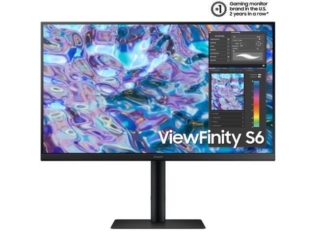 SAMSUNG ViewFinity LS27B610EQNXZA ViewFinity S6 27' QHD 2560 x 1440 (2K) Max 75 Hz HDMI, DisplayPort, Audio FreeSync (AMD Adaptive Sync) IPS Monitor