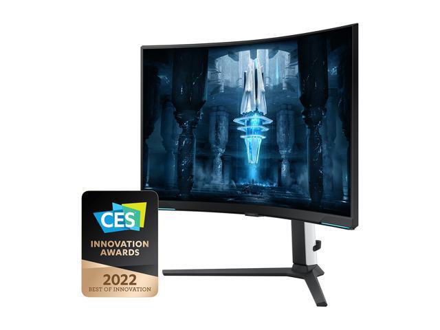 SAMSUNG Odyssey Neo G8 32' UHD 4K 240Hz FreeSync Premium Pro & G-Sync compatible 1ms Mini LED HDR2000 Curved Gaming Computer Monitor with Height...