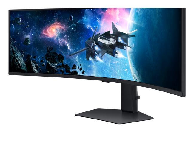Samsung - 49" Odyssey 1000R Curved Dual QHD 240Hz 1ms FreeSync Gaming Monitor with HDR1000 (HDMI x2, DP, USB) - Black - image 9