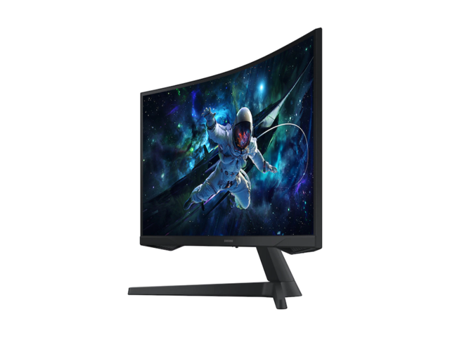 Samsung - 32" Odyssey 1000R Curved QHD 165Hz 1ms AMD FreeSync Gaming Monitor (DP, HDMI) - Black - image 6
