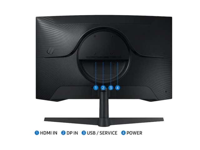 Samsung - 32" Odyssey 1000R Curved QHD 165Hz 1ms AMD FreeSync Gaming Monitor (DP, HDMI) - Black - image 8