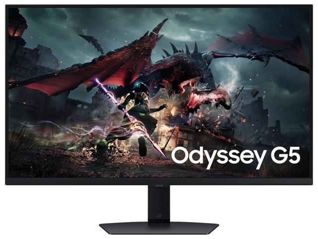 Samsung - 32" Odyssey G50D QHD IPS 180Hz 1ms AMD FreeSync and G-Sync Compatible Gaming Monitor with HDR 400 (DisplayPort, HDMI) - Black - image 3