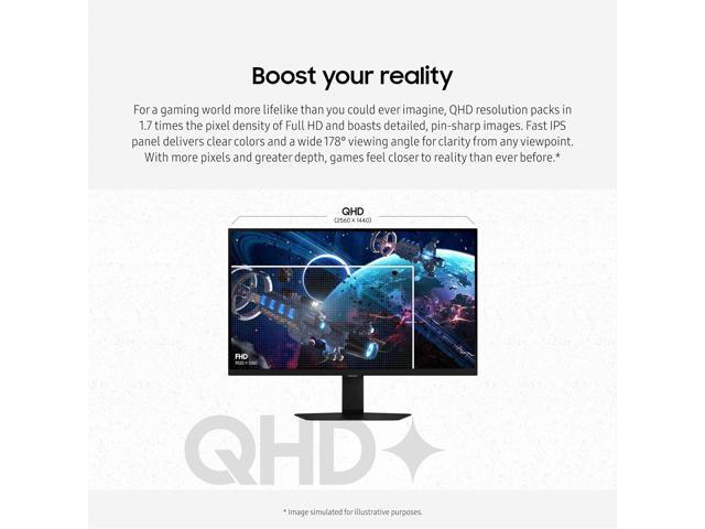 Samsung - 32" Odyssey G50D QHD IPS 180Hz 1ms AMD FreeSync and G-Sync Compatible Gaming Monitor with HDR 400 (DisplayPort, HDMI) - Black - image 6