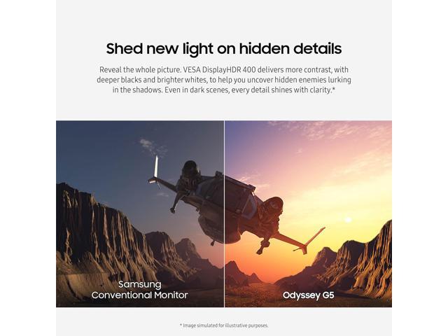 Samsung - 32" Odyssey G50D QHD IPS 180Hz 1ms AMD FreeSync and G-Sync Compatible Gaming Monitor with HDR 400 (DisplayPort, HDMI) - Black - image 7